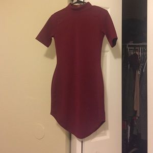 Burgundy little dress
