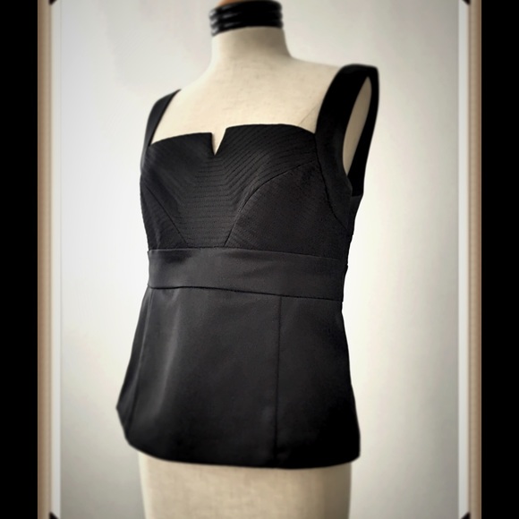 White House Black Market Black Cami Shell