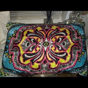 GORGEOUS beaded throw pillow!