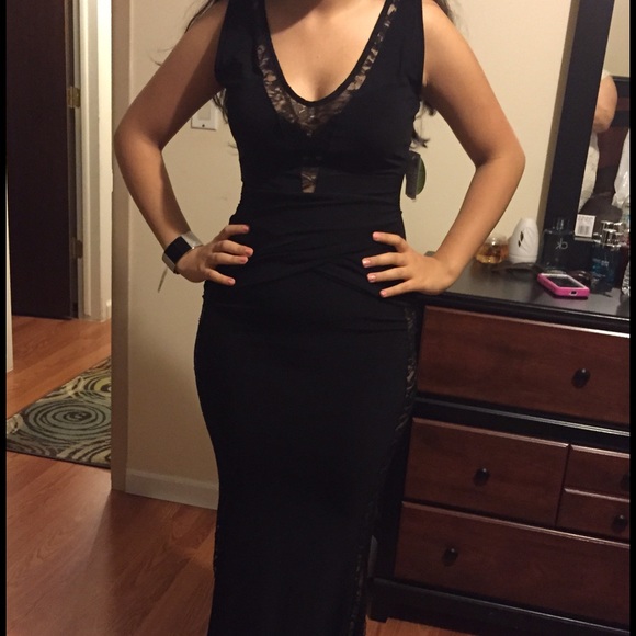 Long black dress