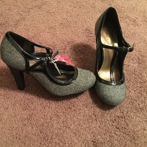 Grey & Black Fashion Heels