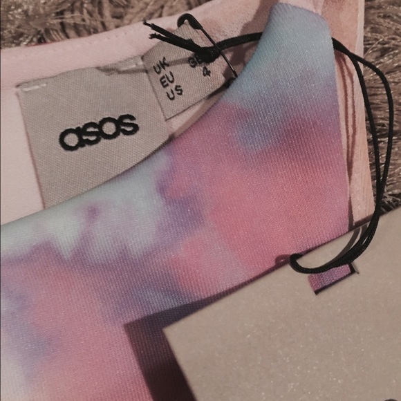 ASOS Tie Dye Colorful Crop Top - Picture 2 of 2