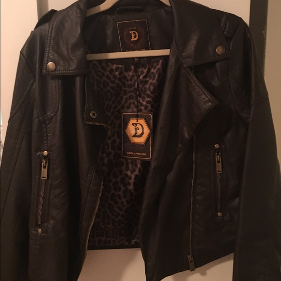Brown Faux leather jacket