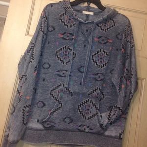 Aztec Print Hoodie