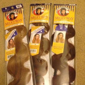 Three packs of Human hair Milkway Body Wave