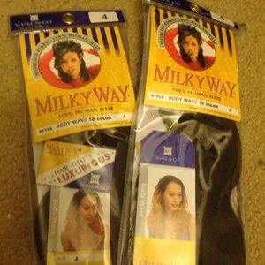 Two packs of MILKWAY BODY WAVE in medium brown #4