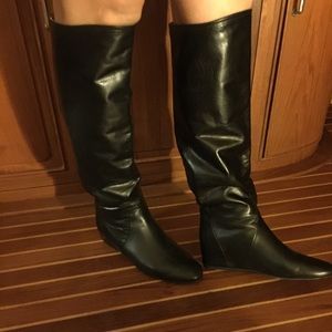 lanvin wedge boots