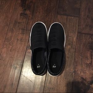 H&M Black Snakeskin Slip On Sneakers