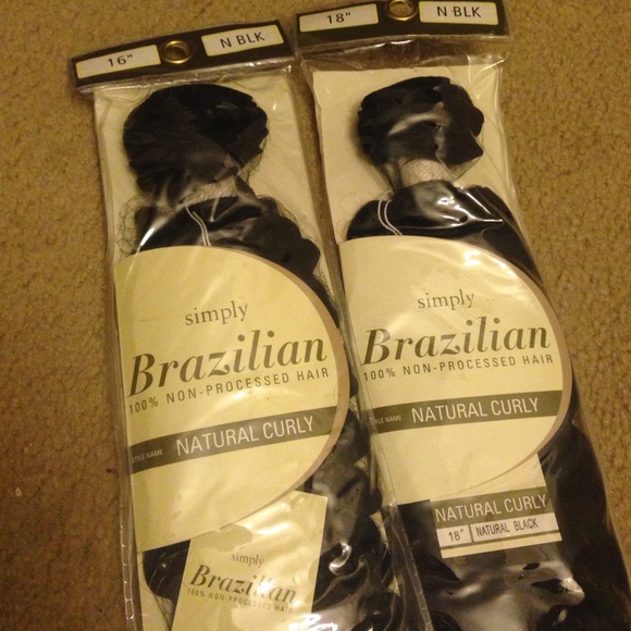 Brazilian natural curly weave