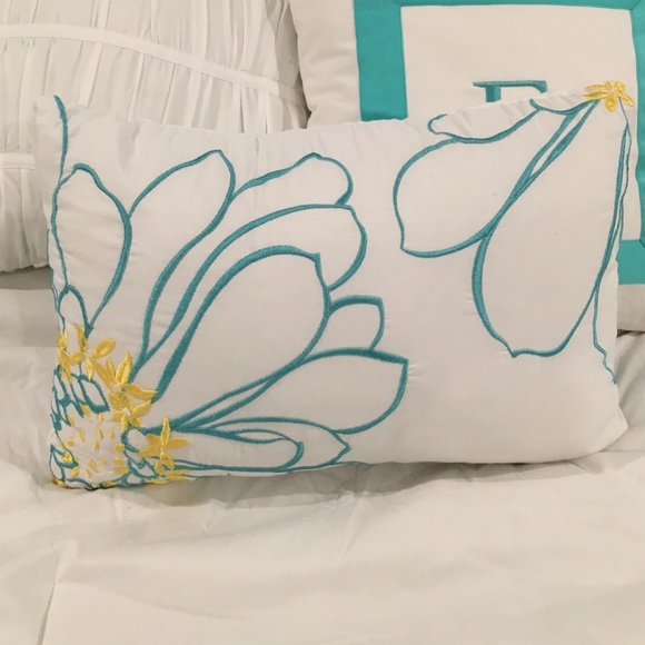 Cute floral accent pillow perfect for any room!