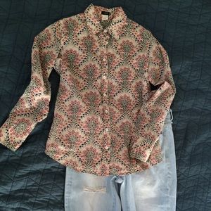 Jcrew floral blouse