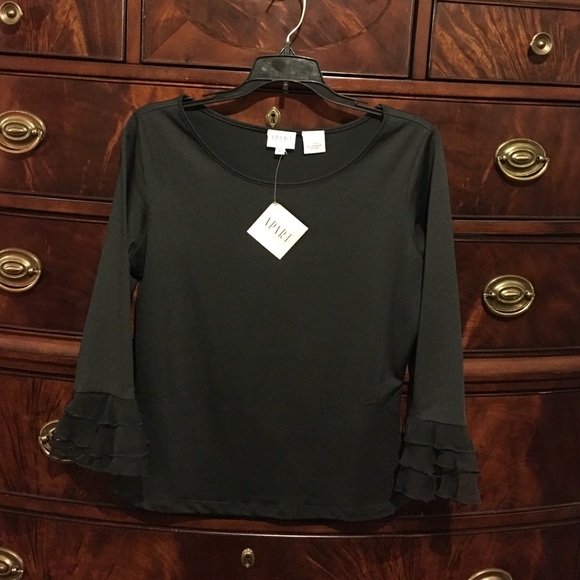 Belle sleeved APART IMPRESSIONS  brand,black shirt