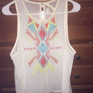 Aztec sleeveless top!