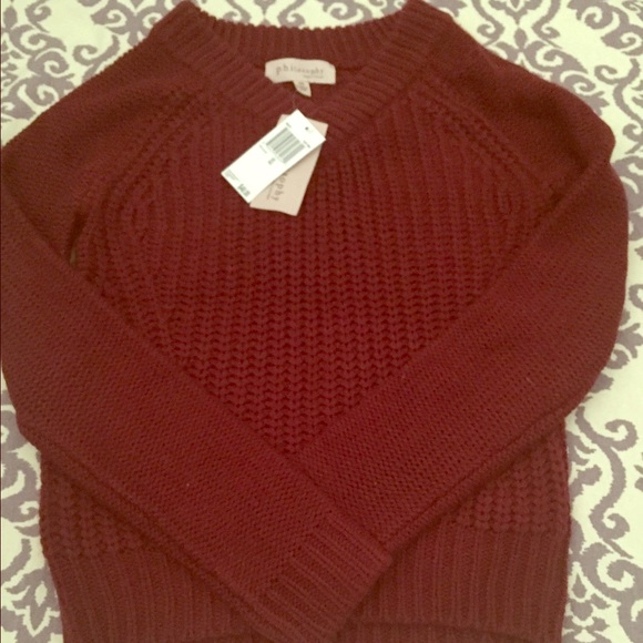 Philosophy red knit sweater