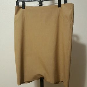 Tan Pencil Skirt