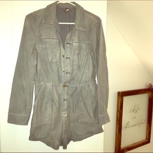 Free People Jean Romper