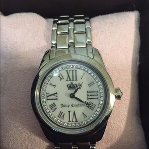 Watch and fuzzy boots