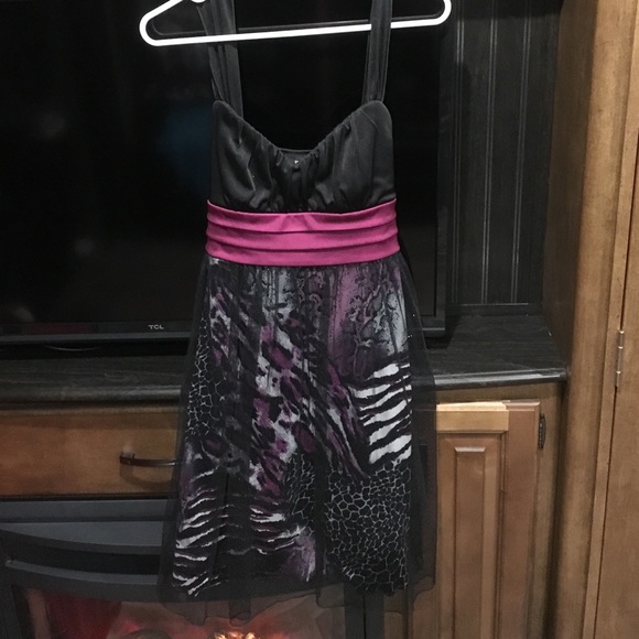 Large animal print dress