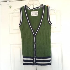 AE Green Sweater Vest