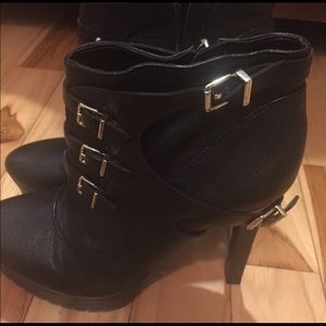 BCBG platform booties