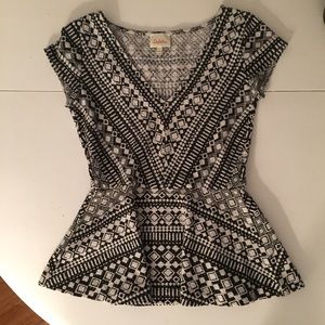 Anthropologie peplum top