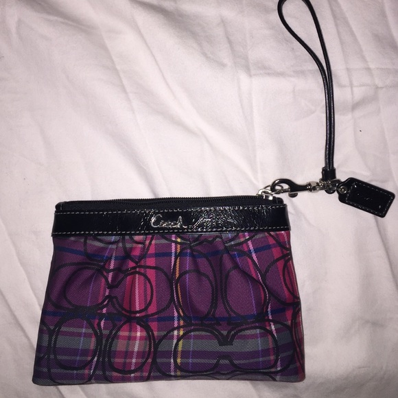 Coach Purple Wristlet