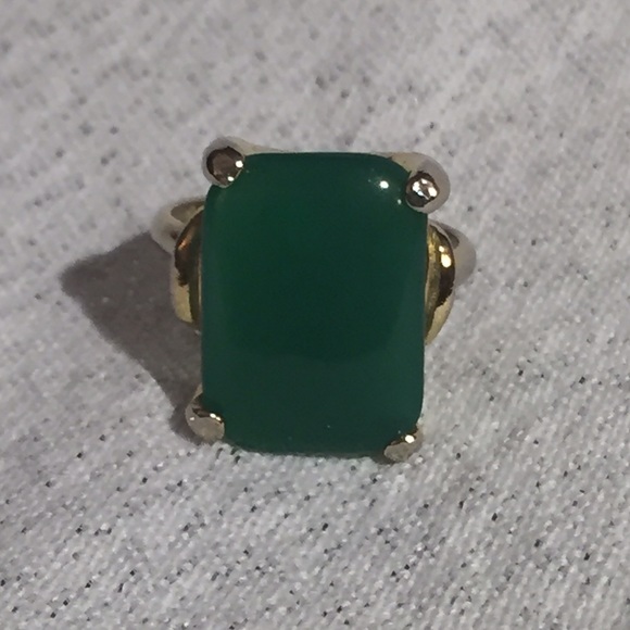 Faux Jade Estate Ring