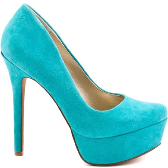 Miami green suede Jessica heels