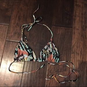 RVCA Printed Bikini Top