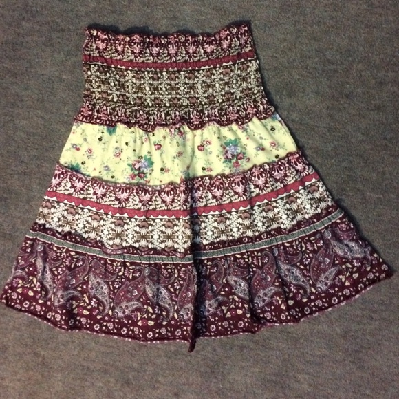 Boho Strapless Top