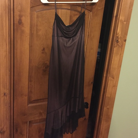 Dress size medium black with pink