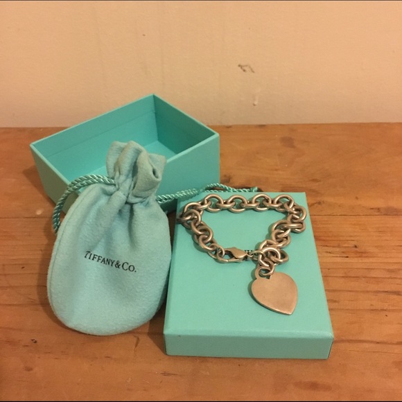 Authentic Heart Tag Charm Bracelet