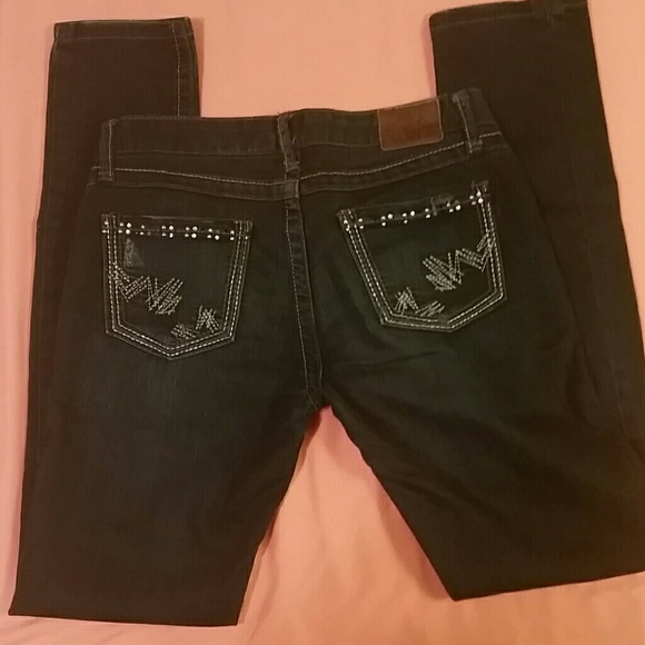 BKE dark wash skinnies