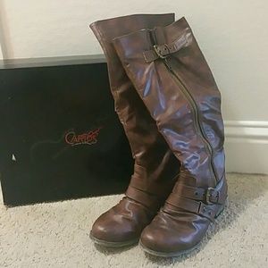 Carlos Santana dark brown Hart boots