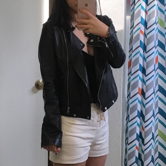 Faux leather jacket