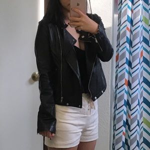 Faux leather jacket
