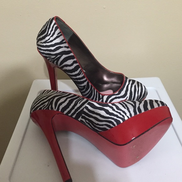 Zebra print and red heels