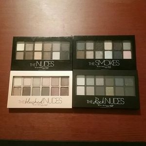 The Nudes all 4 Maybelline Palettes