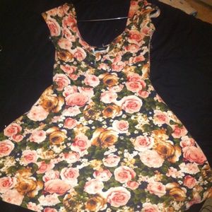 Very colorful dress with flowers