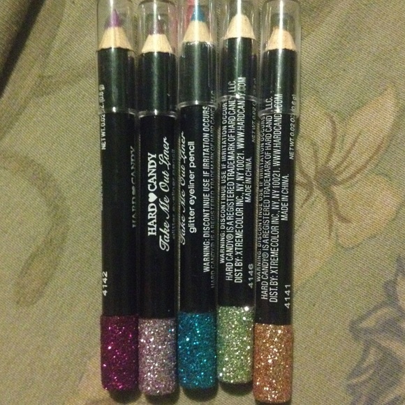 5 color sparkle eyeliners