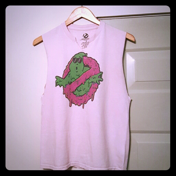 Vintage look GHOST BUSTERS TEE CUT INTO MUSCLE