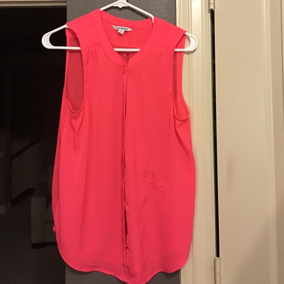 Sheer hot pink shirt