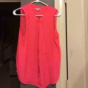 Sheer hot pink shirt