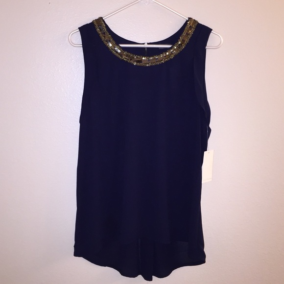 Brixon Ivy Tops - Donna Embellished Neckline Blouse