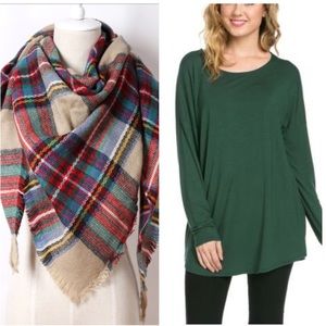 Cashmere Scarf & Comfy Top Bundle