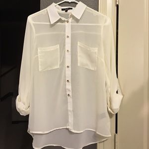 Sheer white shirt