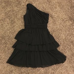 Max and Cleo one shouldered ruffle dress