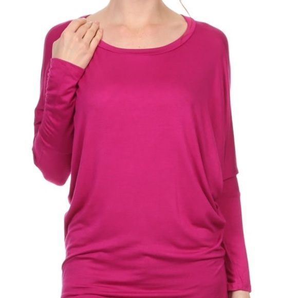 NWT Fuchsia Batwing S, M, L - Picture 3 of 4