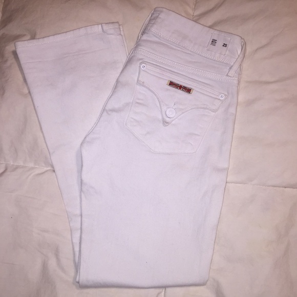 Hudson Jeans White Beth Crop