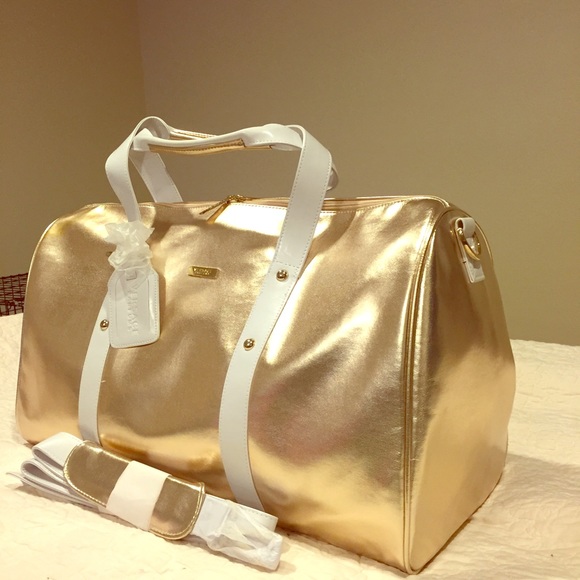 versace parfums gold tote bag